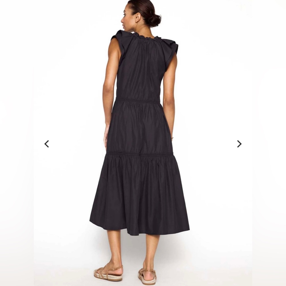 Brochu walker Santori cotton tiered midi dress nwot - Picture 3 of 6